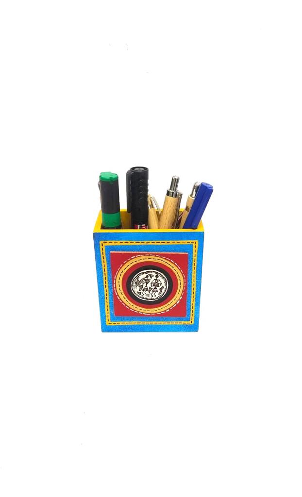 Pen Holder Hand Painted By Proficient Artists Corporate Gifts By Tamrapatra