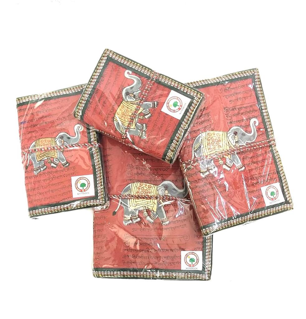 Elephant Red Designer Notebook Diary Personal Gifts For Friends From Tamrapatra