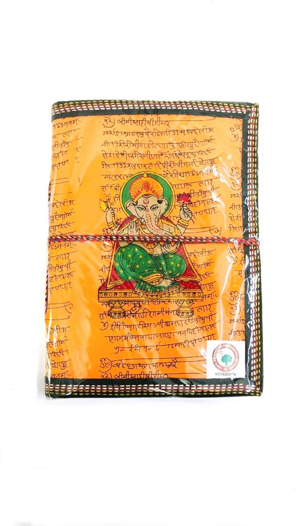 Ganesha Orange Shade Diary Notebook Stationery Collection Gifts By Tamrapatra