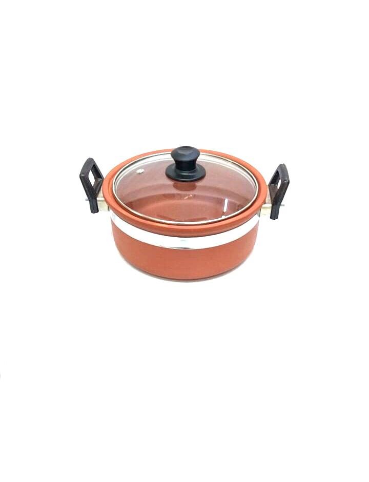 Donga With Glass Lid Handcrafted Terracotta Cooking Pots From Tamrapatra