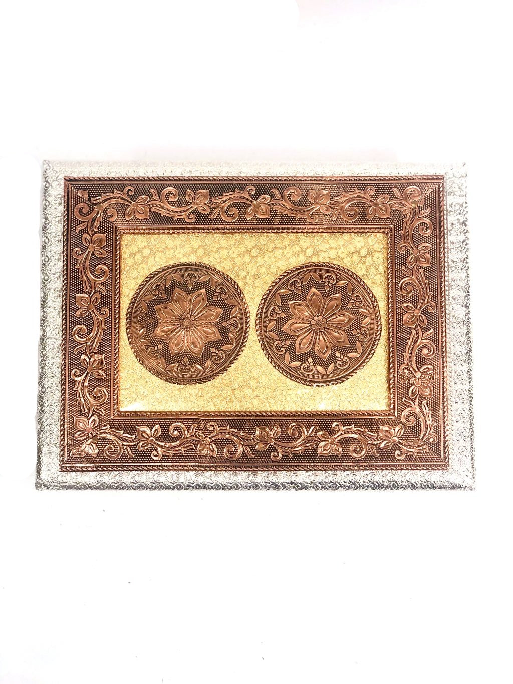 Meenakari Dry Fruit Box For Special Occasions Gifts Home Use Tamrapatra
