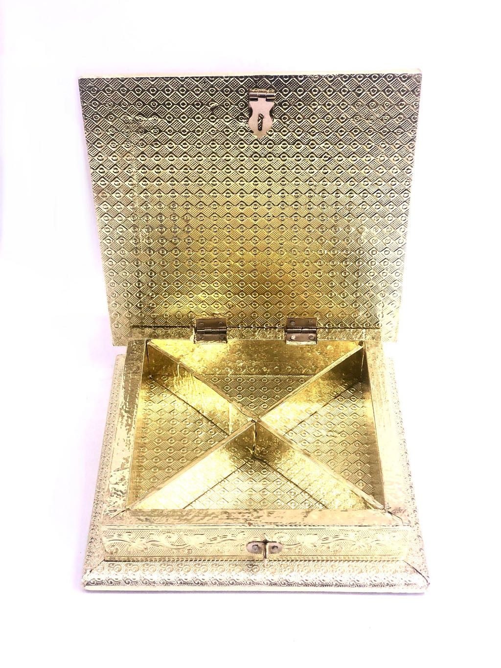 Religious Dry Fruit Box For Gifting & Home Utilities Handcrafted Tamrapatra