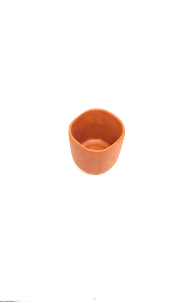 Glass Set Of 6 Terracotta Drinking Beverages Dinning Kitchen From Tamrapatra