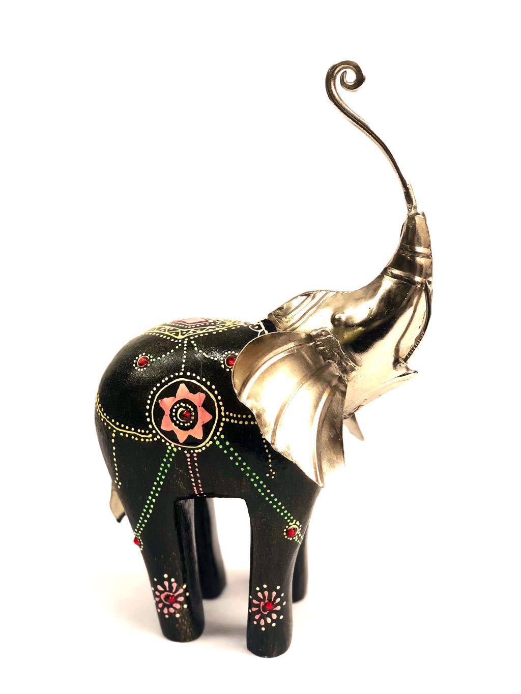 Wooden & Metal Elephant Unique Creations By Indian Artisans Tamrapatra - Tanariri Hastakala