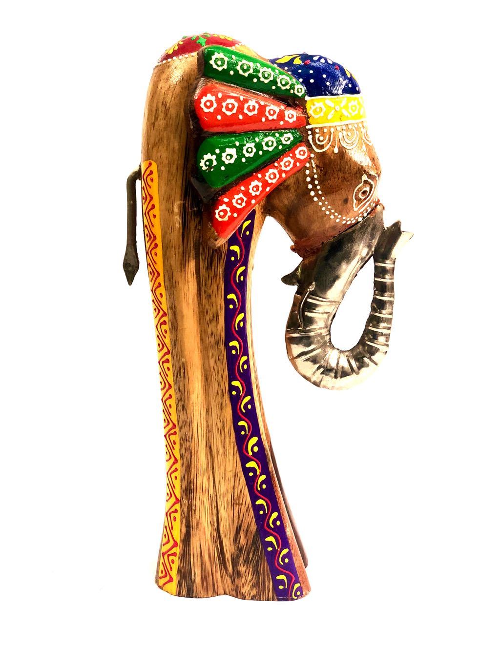 Conceptual Designed Wooden Elephant With Metal Trunk By Tamrapatra - Tanariri Hastakala