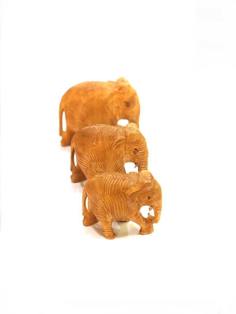 Elephant Classy Wooden Handmade With Precision Unique Art By Tamrapatra
