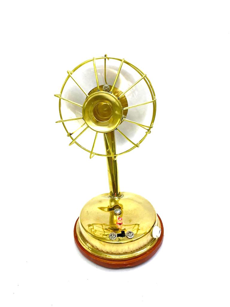 Antique Replica Working Table Fan With Light Vintage Collection By Tamrapatra