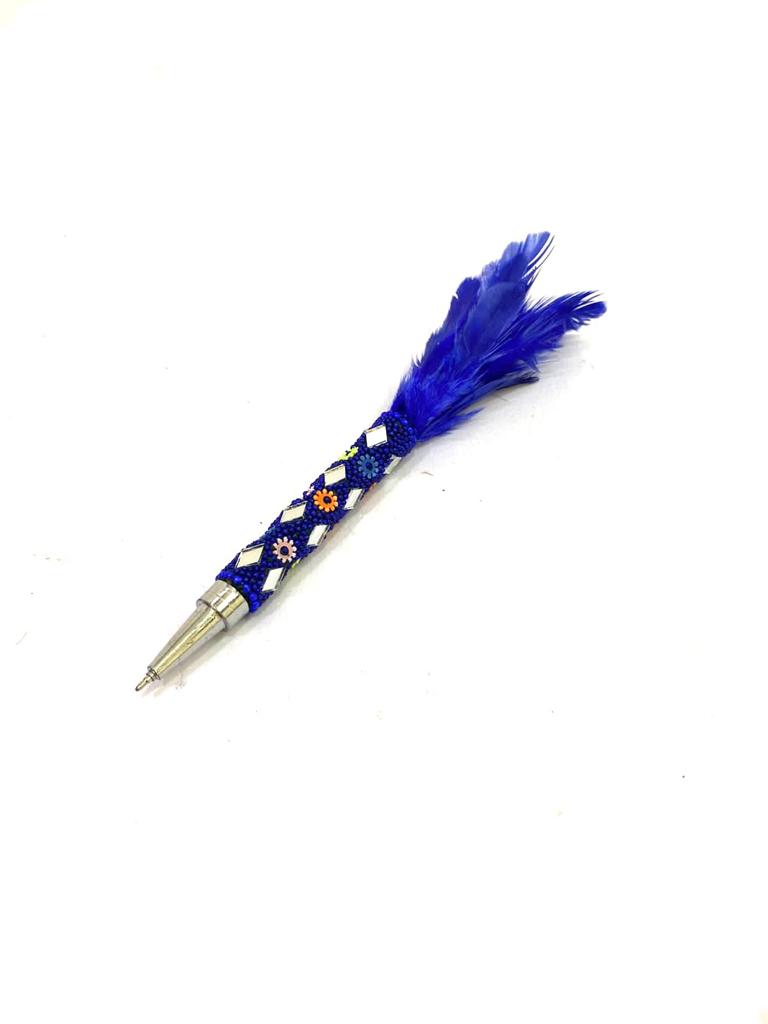 Feather Pens In Various Shades Extraordinary Collection Stationary From Tamrapatra