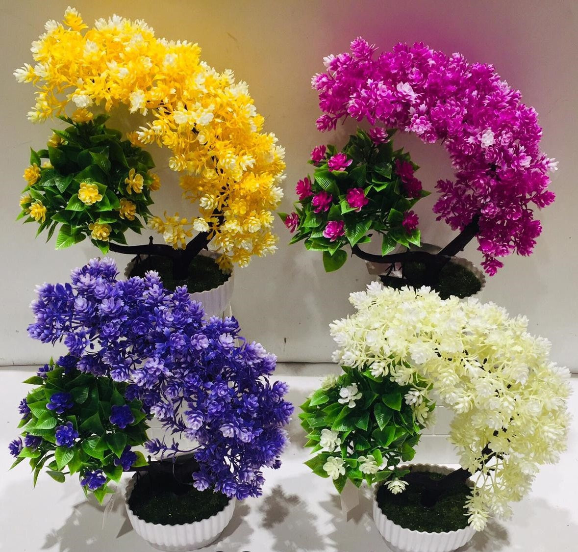 Multicolor Flower Tree Collection For Indoor Décor Garden Showpiece Tamrapatra