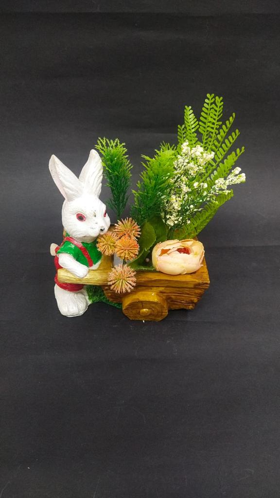 Rabbit Artistic Cute Planters in Various Models Home Décor Garden Tamrapatra