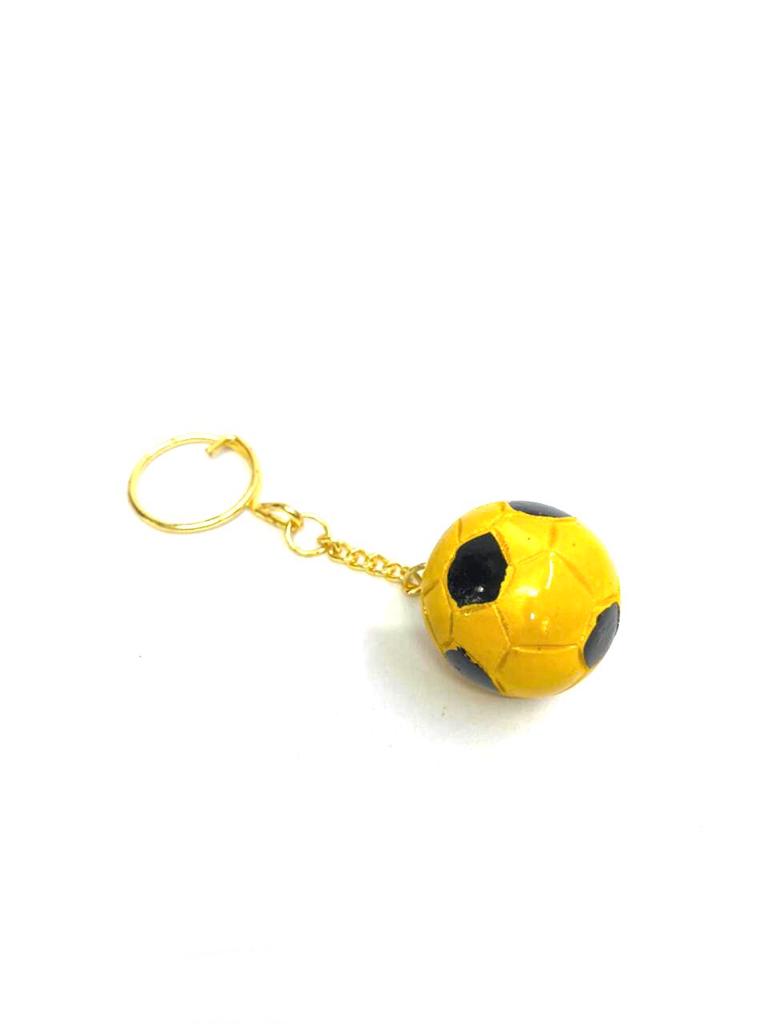 Football Multicolor Keychains Artwork Gifting's Hand Painted New By Tamrapatra