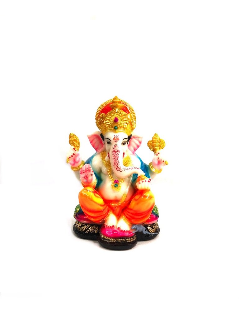 Exclusive Resin Statue Of Ganesha Religious Arts Handcrafted In India By Tamrapatra
