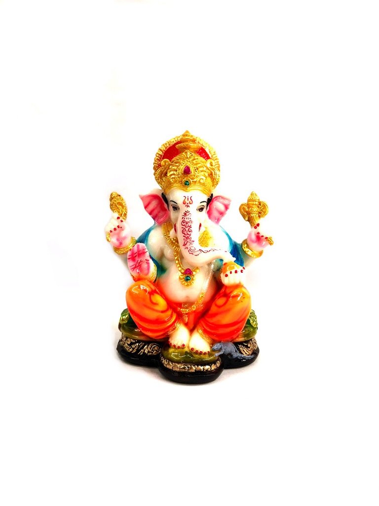 Exclusive Resin Statue Of Ganesha Religious Arts Handcrafted In India By Tamrapatra