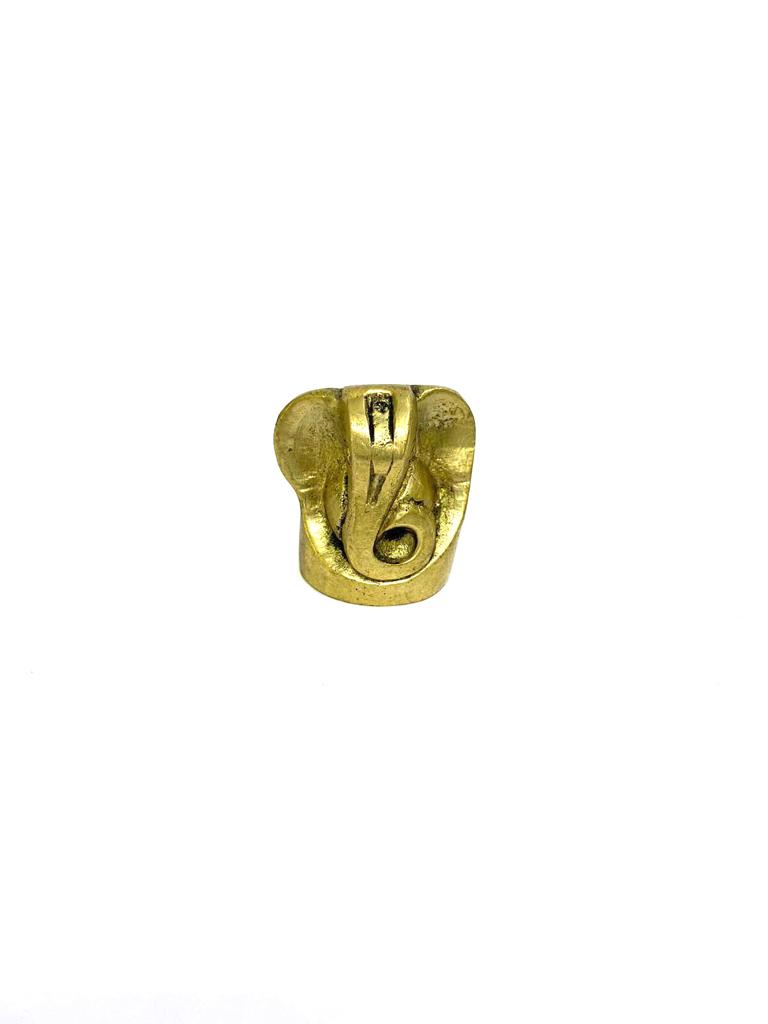 Ganesh Idol Sitting Attractive Brass Gifts Spiritual Collection Live On Tamrapatra