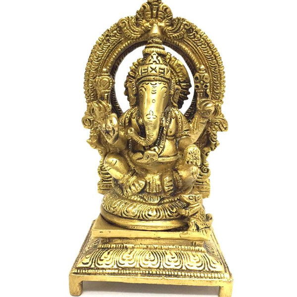 Designer Handmade Brass Dancing Ganesh Idol Online in India