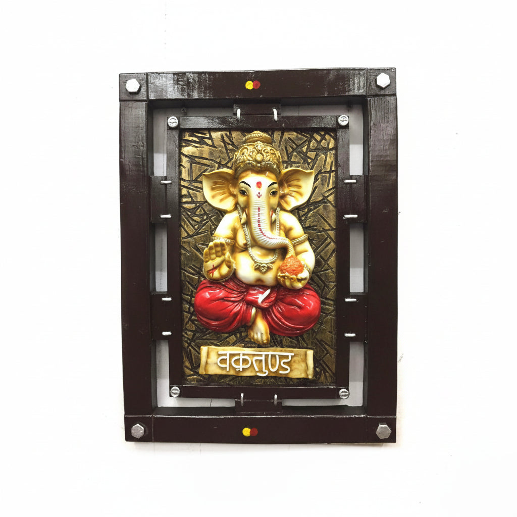 Big Ganesh Idol Resin Hanging Wall Art For Spiritual Home Décor Tamrapatra - Tamrapatra