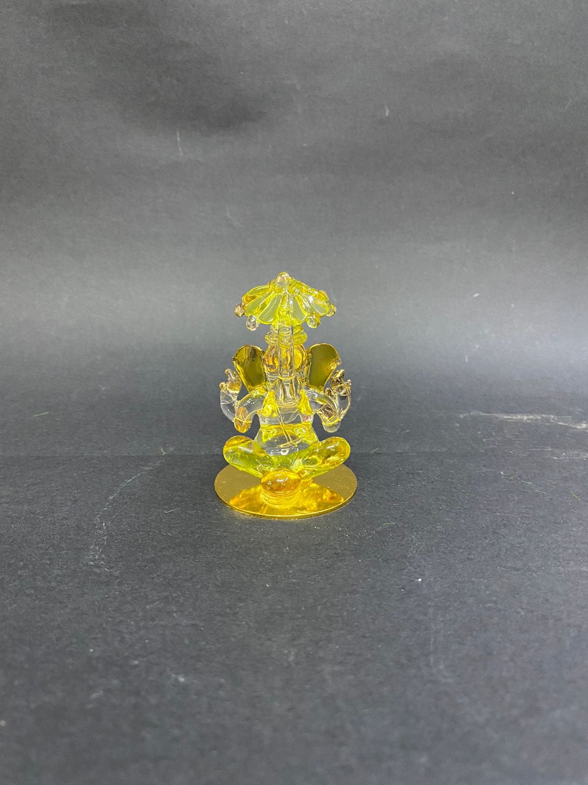 Glass Art Splendid Designs Auspicious Ganesh Idols Car Dashboard Tamrapatra