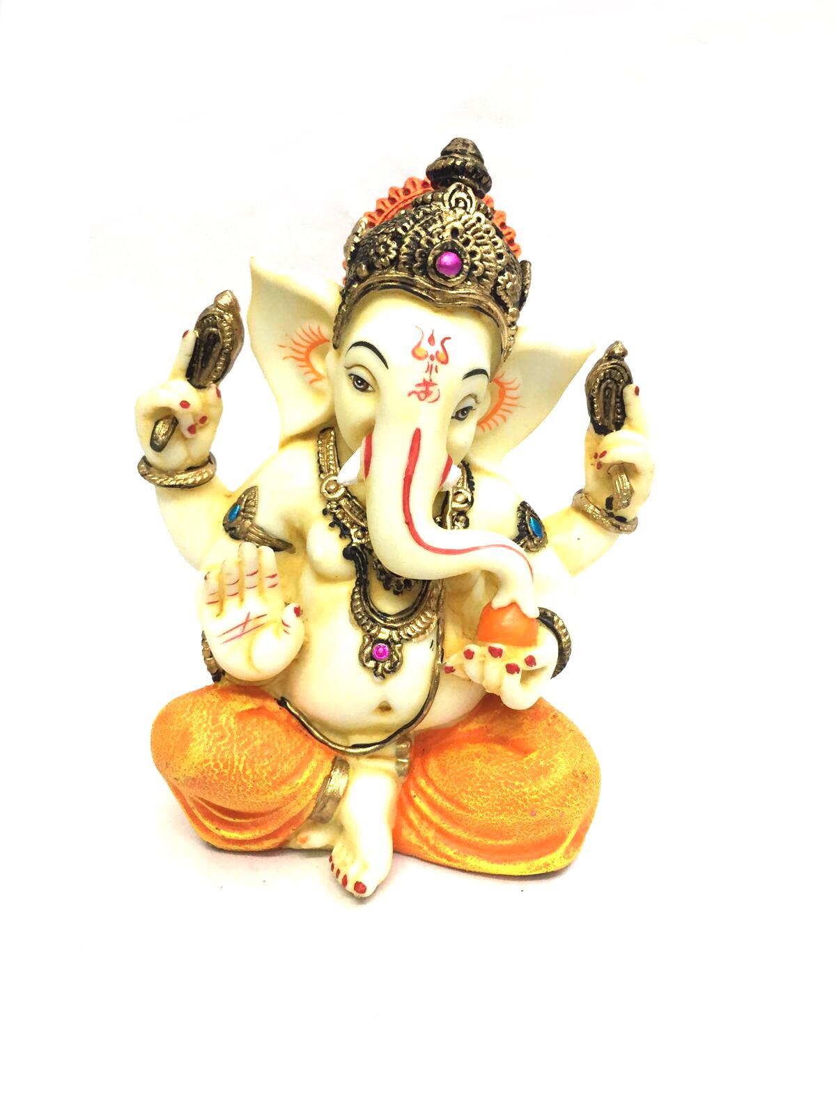 Spiritual Figurines Ganesh With Crown Attractive Collection Available Tarmapatra