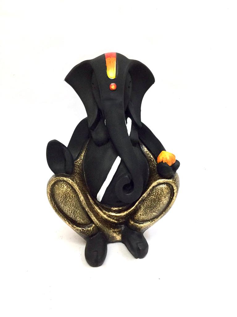 Lord Ganesha Black Resin Unique Design To Suit Every Space By Tamrapatra