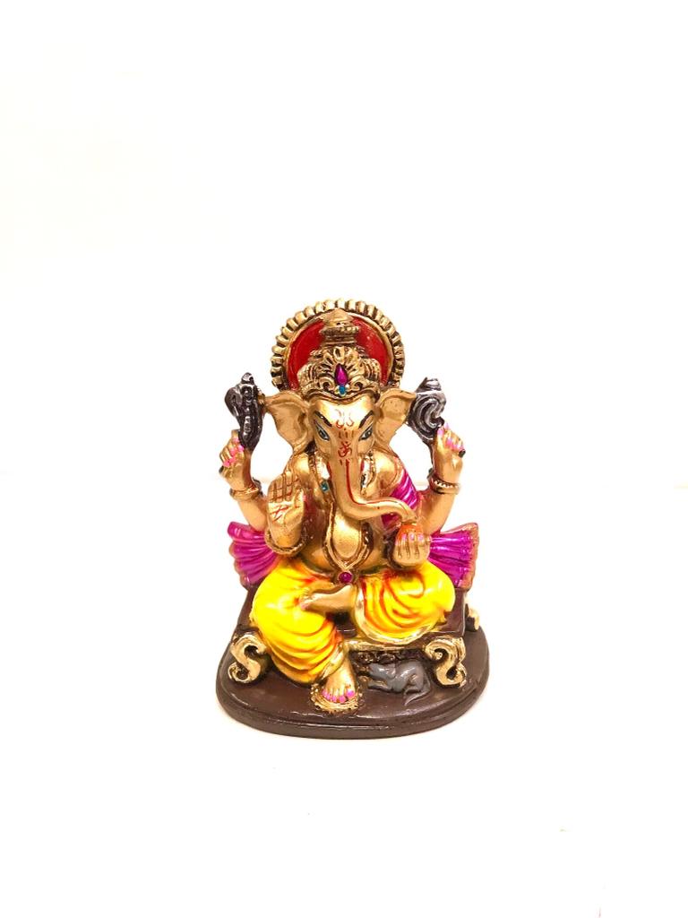 Ganesha Idols Bronze Shade In Various Models Hand Painted By Tamrapatra