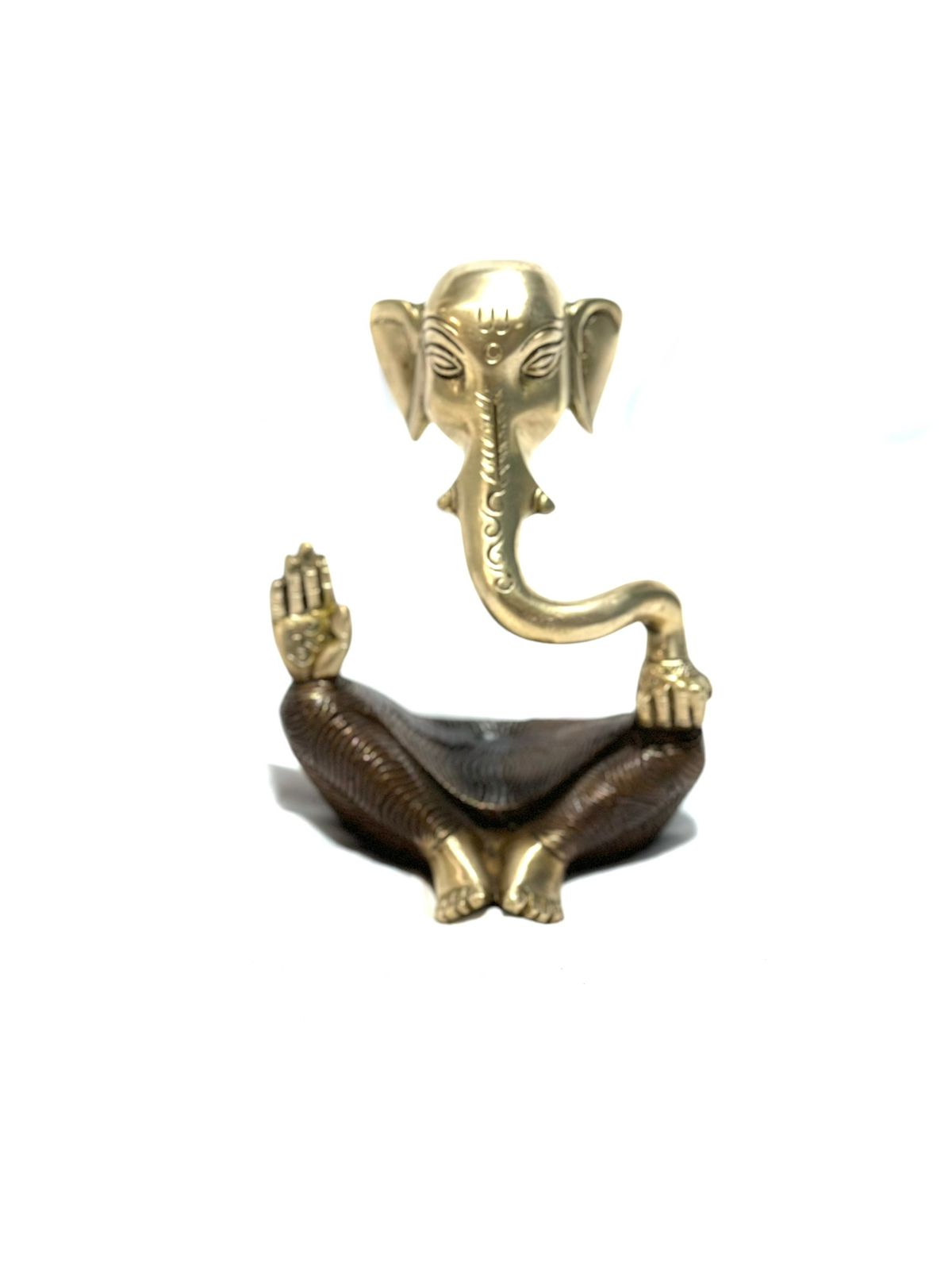 Modern Style Ganesha In Attractive Style Designer Brass Idols By Tamrapatra