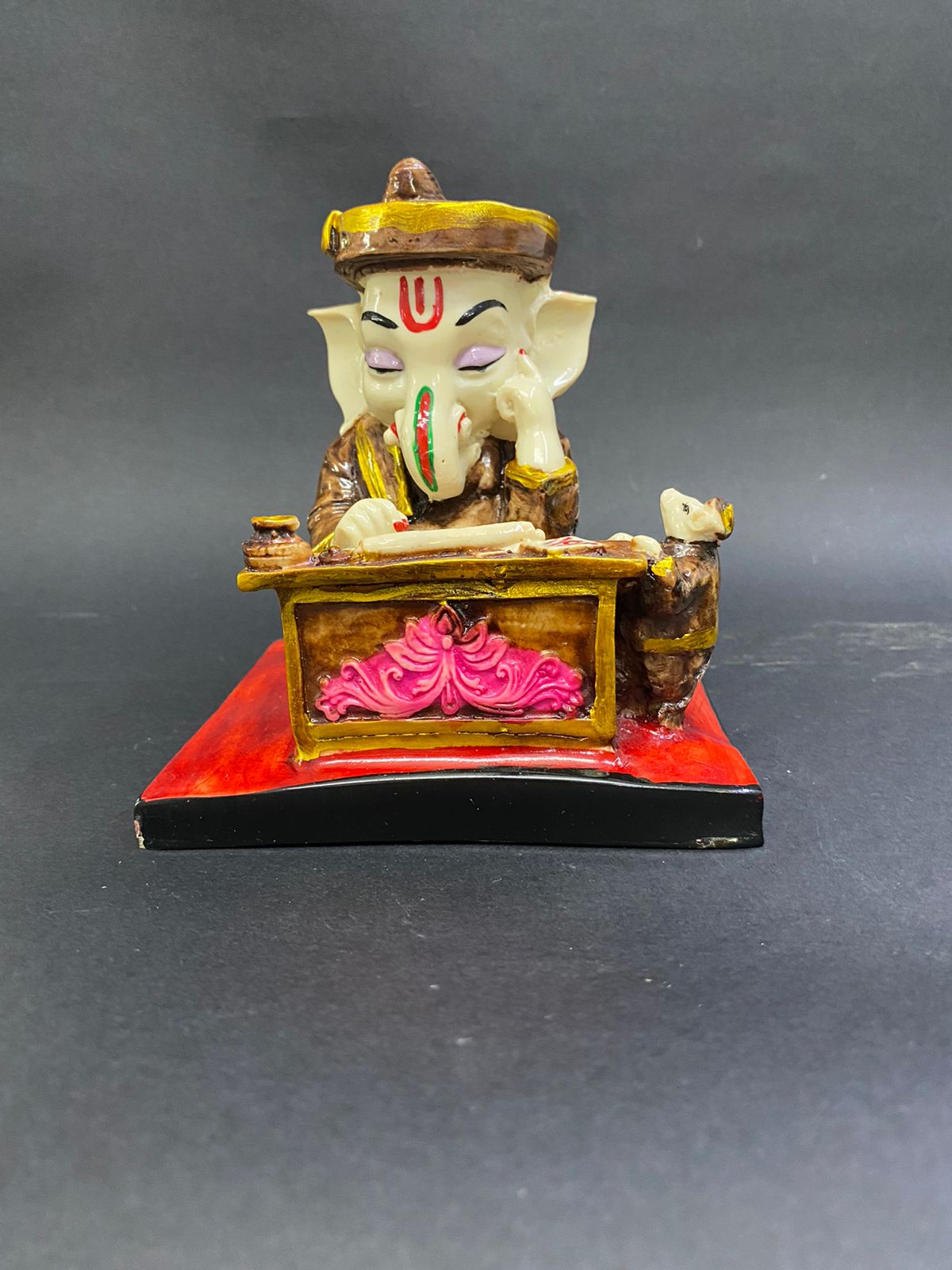 Spiritual Lord Ganesha With Rat Doctor Sweet Combination Artefact From Tamrapatra
