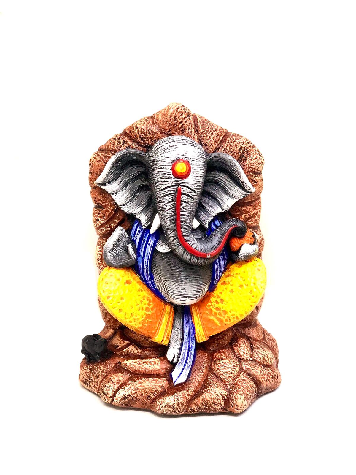 Ganesha Resin Stone Effect Statue For Foyer Decoration Ideas From Tamrapatra