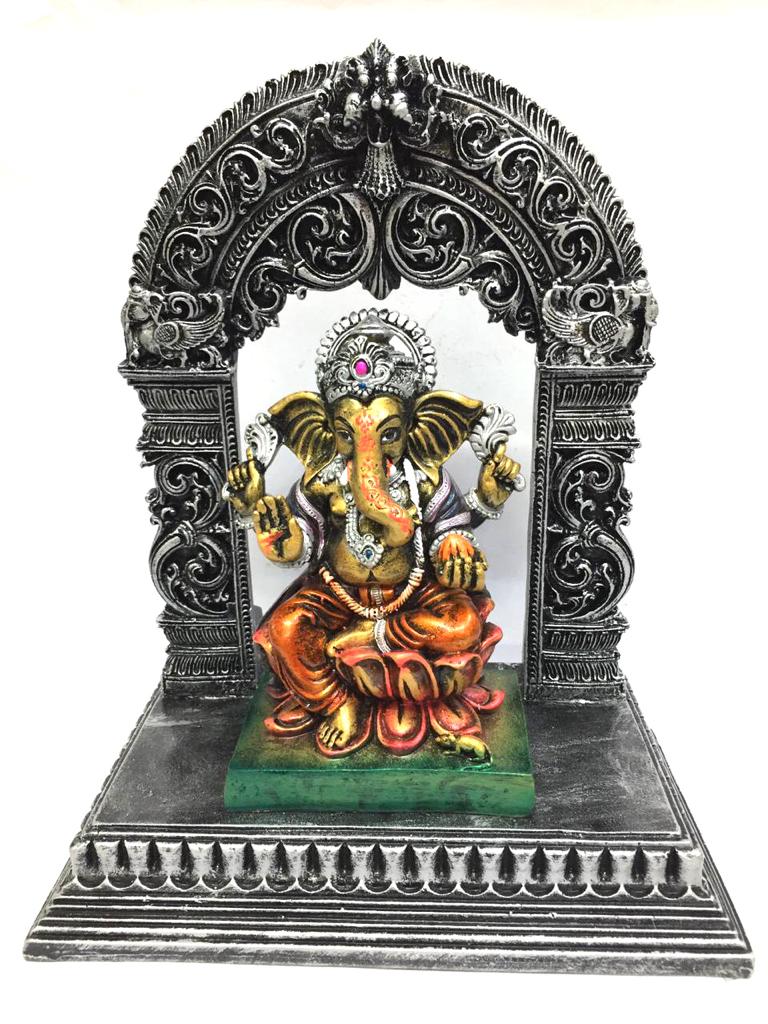 Resin Artefacts In Spiritual Collectible Extravagant Lord Ganesh By Tamrapatra