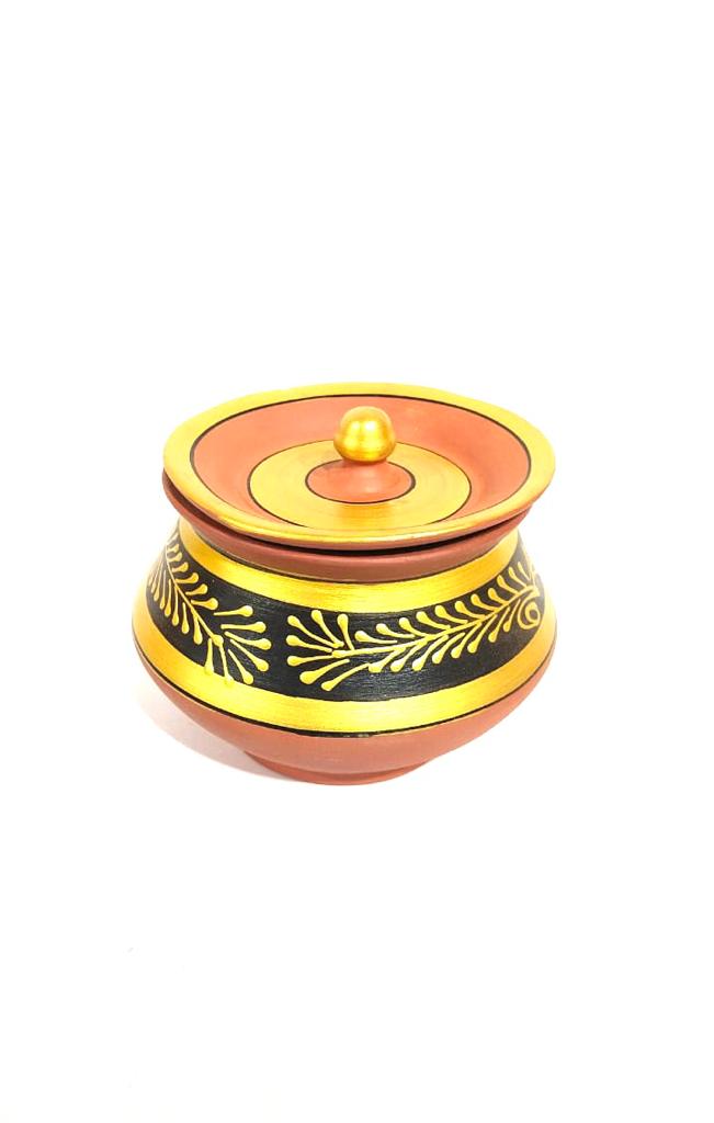 Round Handi Painting Various Size Exclusive Variety Earthenware Pots Tamrapatra