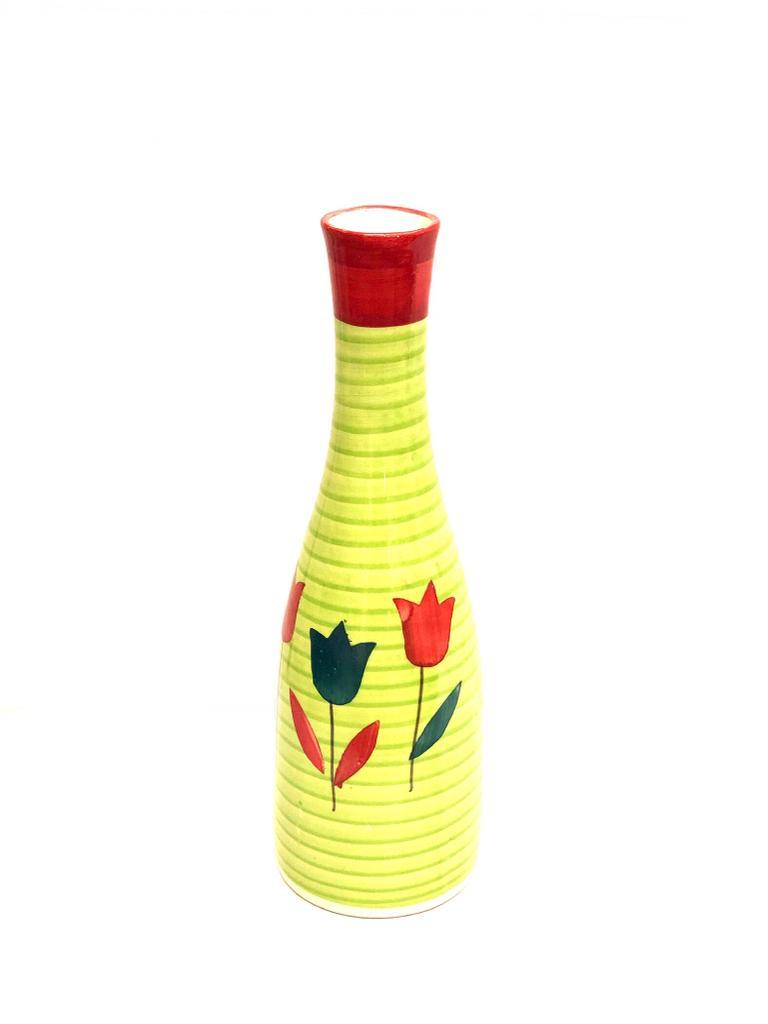 Unique Designer Bottle Shaped Vase Extraordinary Ceramic Creations Tamrapatra