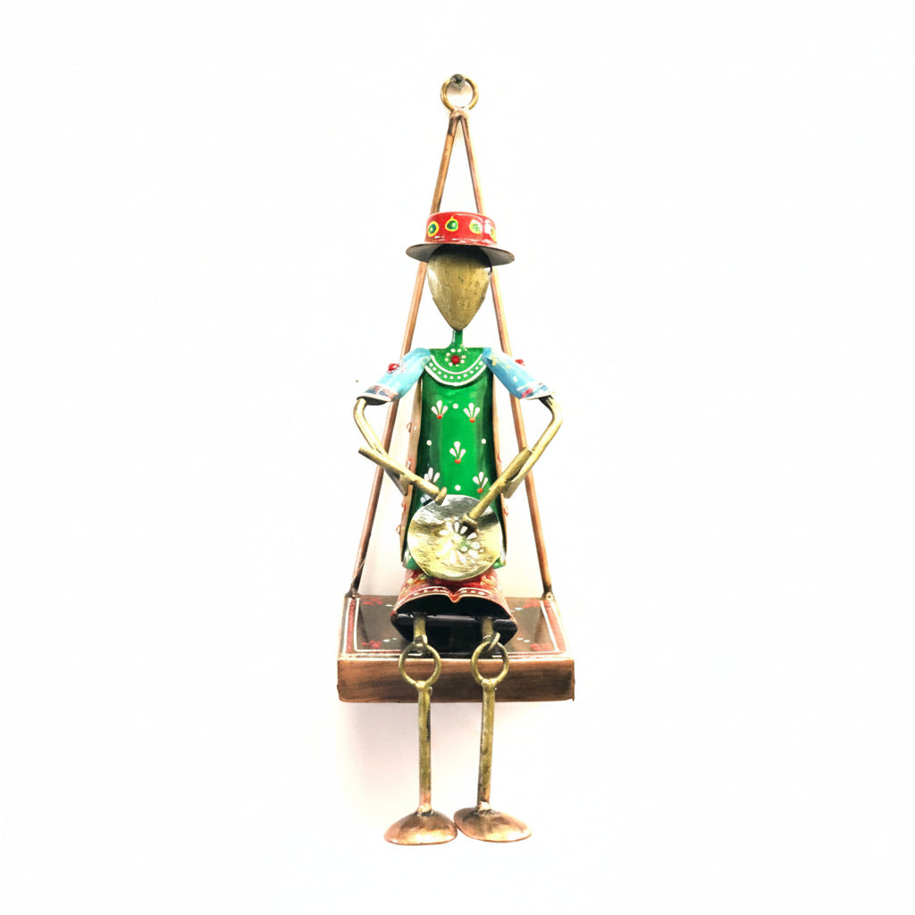 Hanging Figures Playing Musical Instruments Metal Wall Décor By Tamrapatra - Tamrapatra