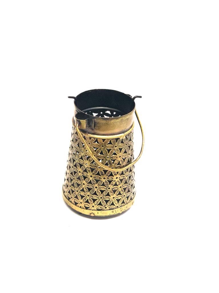 Hanging Kettle Style Tea Light Holder Antique Indian Collection Only At Tamrapatra