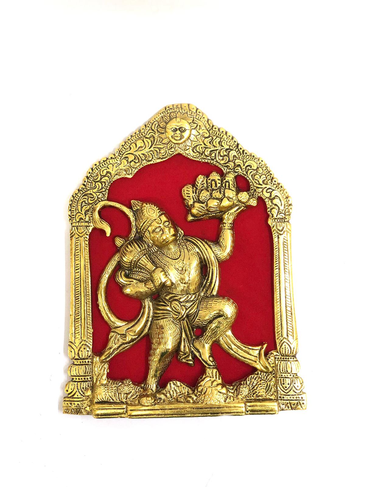Religious Metal Sita Ram Laxman Hanuman With Stand & Hanging Tamrapatra