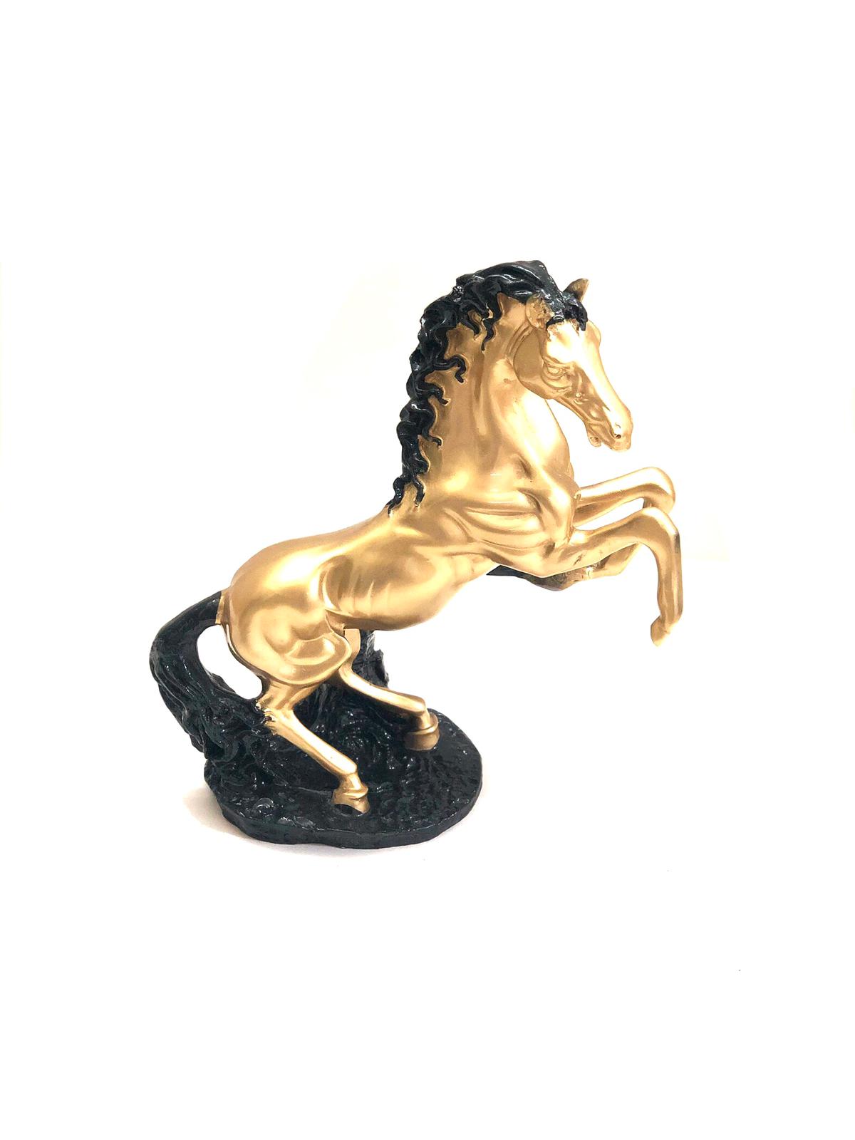 Exclusive Golden Black Shade Horse Lucky Animals Splendid Art Tamrapatra