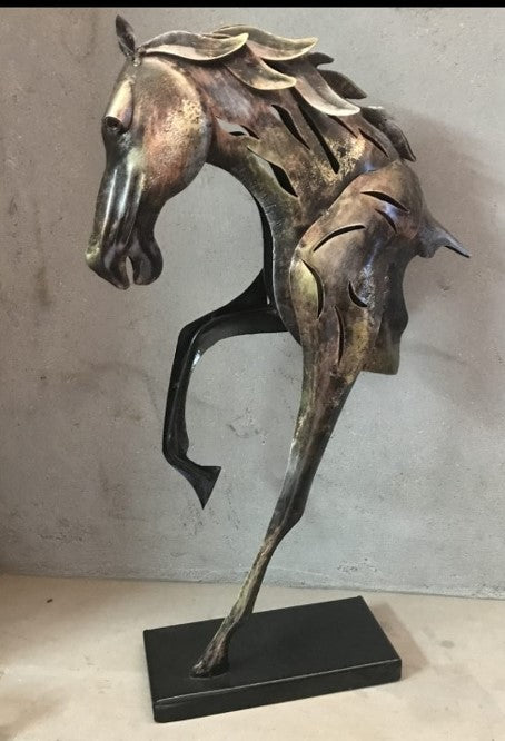Horse Showpiece Metal Table Décor Handmade Creations From Tamrapatra