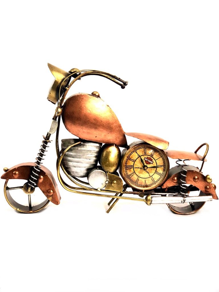 Bike Designed Table Clock Series For Motorbike Lovers Exclusive Tamrapatra