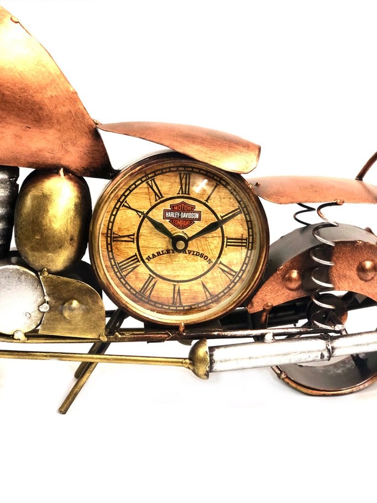 Bike Designed Table Clock Series For Motorbike Lovers Exclusive Tamrapatra