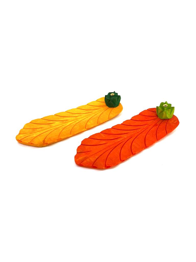 Banana Leaf Incense Stick Holder In Various Shades Exclusively From Tamrapatra