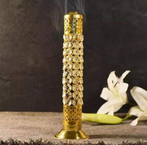 Crystal Agardan Incense Stick Holder Brass Pooja Collection Now At Tamrapatra