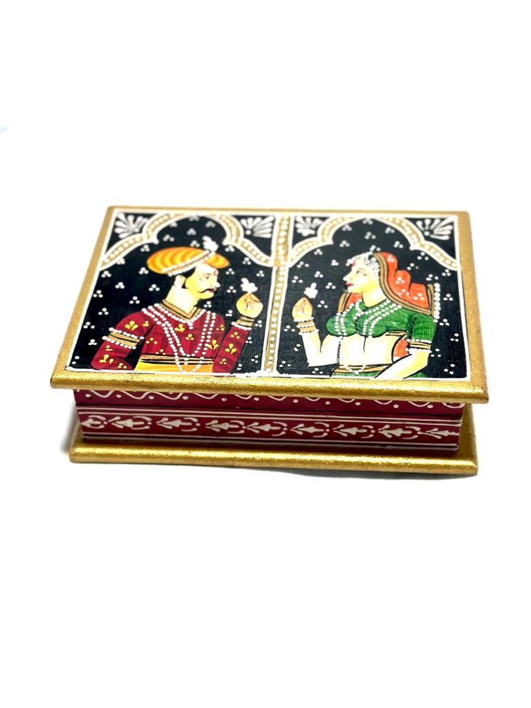 Hand Painted Jewelry Box In Various Designs Indian Craftsmanship From Tamrapatra