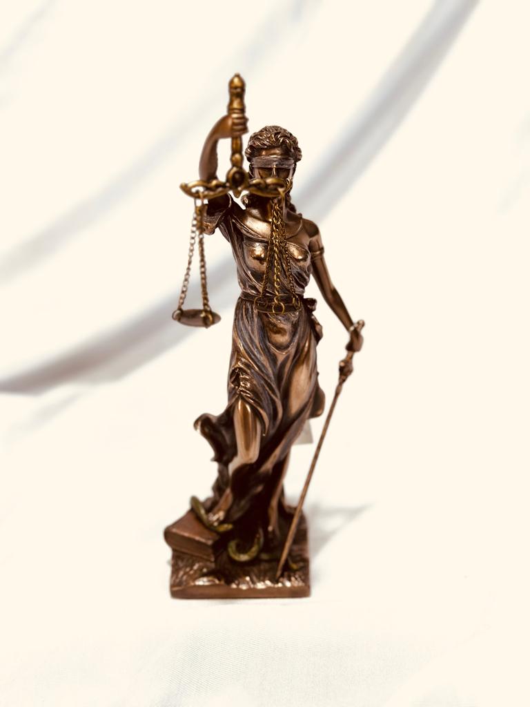 Justice Lady In Bronze Cold Cast Attractive Office Décor Lawyer Gifts By Tamrapatra