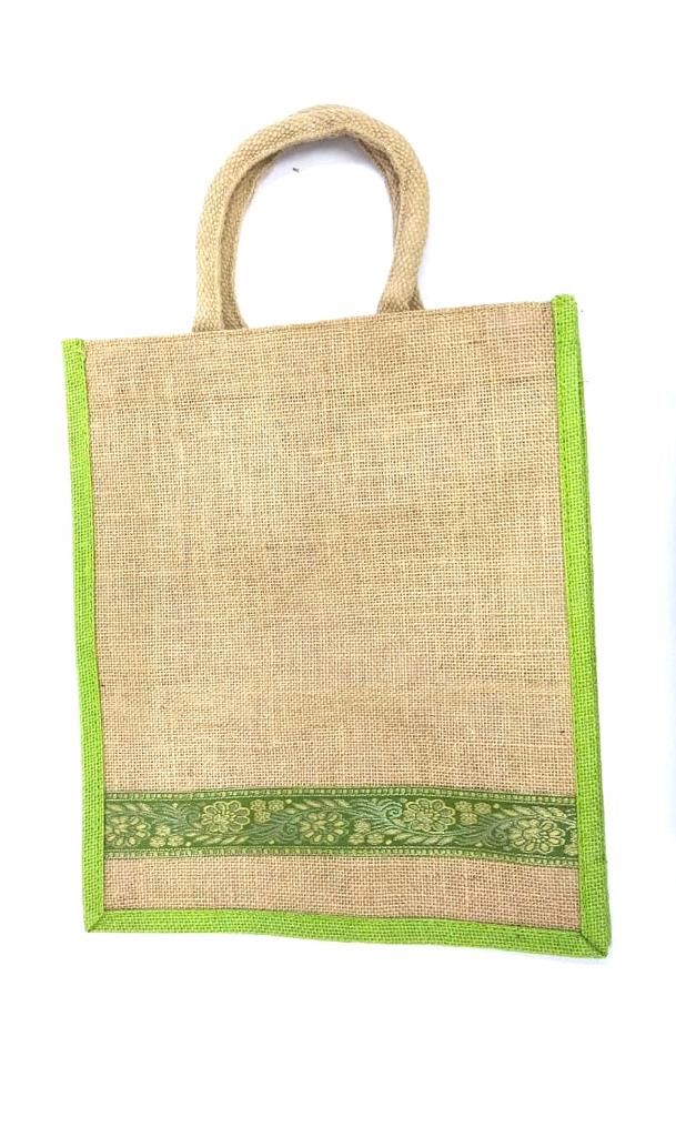 Fine Quality Jute Bags Unisex To Carry Lunchbox Gym Clothes Grocery Tamrapatra