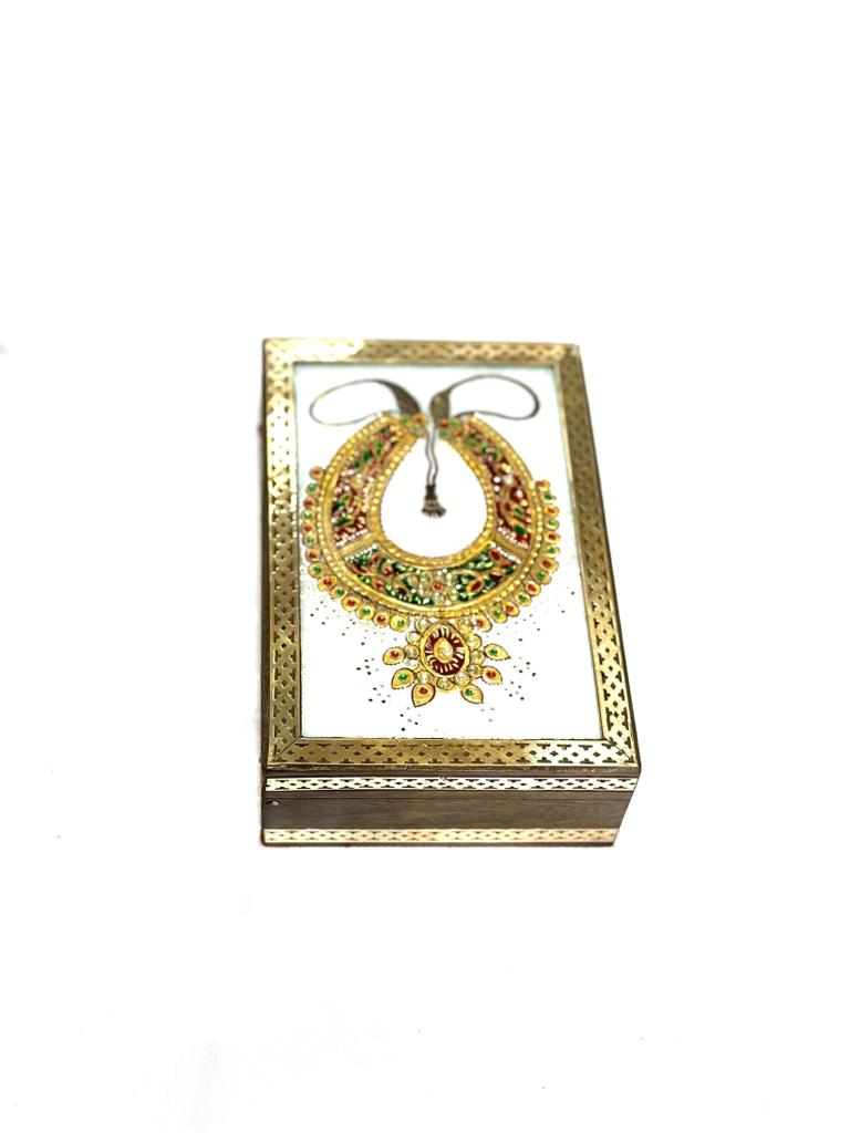 Marble Eccentric Jewelry Box With Acrylic Handcrafted Storage Box Tamrapatra