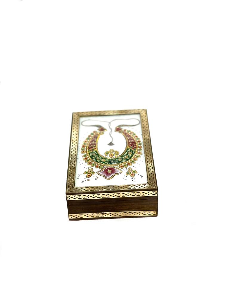 Marble Eccentric Jewelry Box With Acrylic Handcrafted Storage Box Tamrapatra