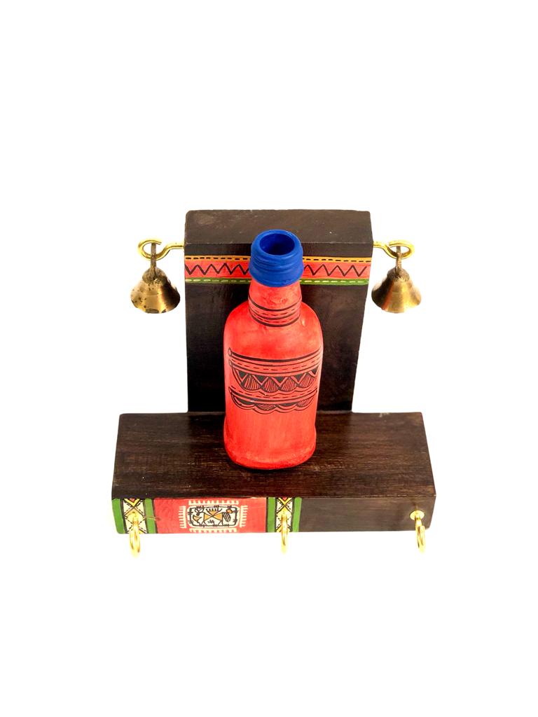 Exceeding Beauty Of Planter Bottle On Key Holder Handcrafted By Tamrapatra