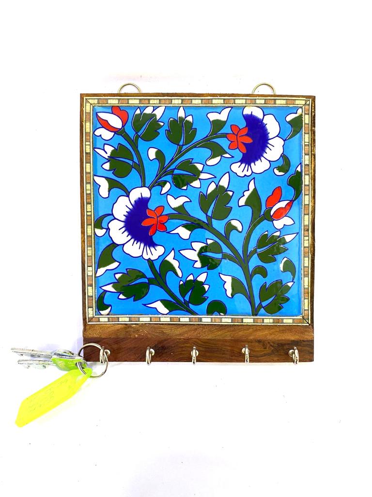 Key Holders In Various Blue Pottery Designs Utility Gifting's Décor By Tamrapatra