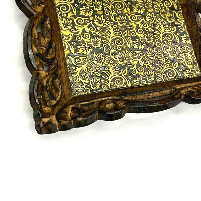 Brass Foil Fitted Tray Dinning & Gifting On Every Occasion By Tamrapatra - Tamrapatra