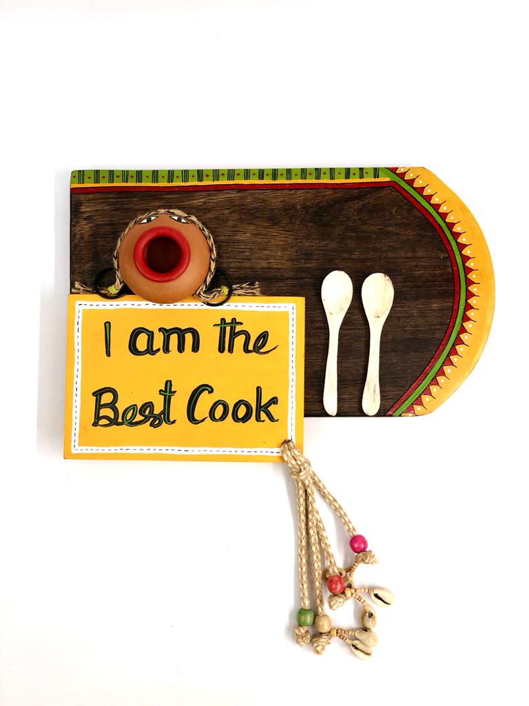 I Am The Best Cook Wooden Panel For Food Lovers Kitchen Décor By Tamrapatra