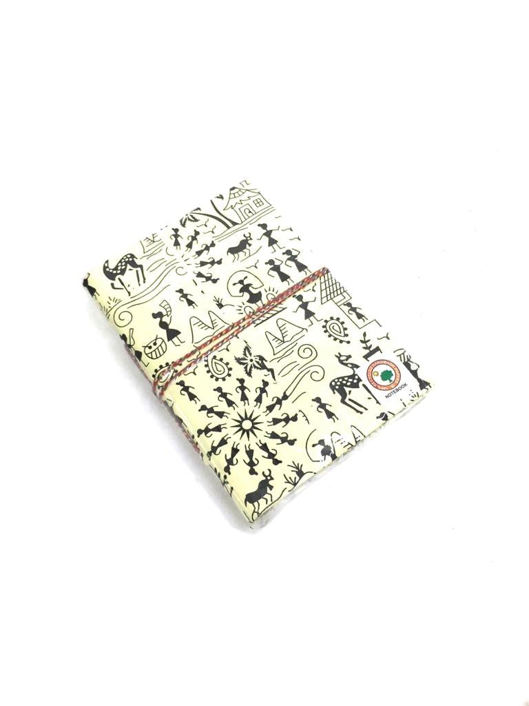 Handcrafted Recycled Paper Eco Friendly Gifts Diary Warli Art Size L Tamrapatra
