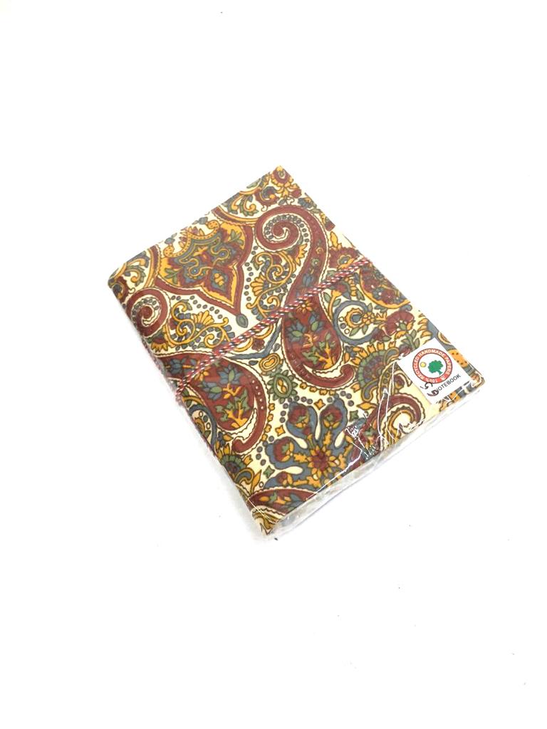 Cloth Floral Painted Diary With Handmade Paper In India Size L Tamrapatra